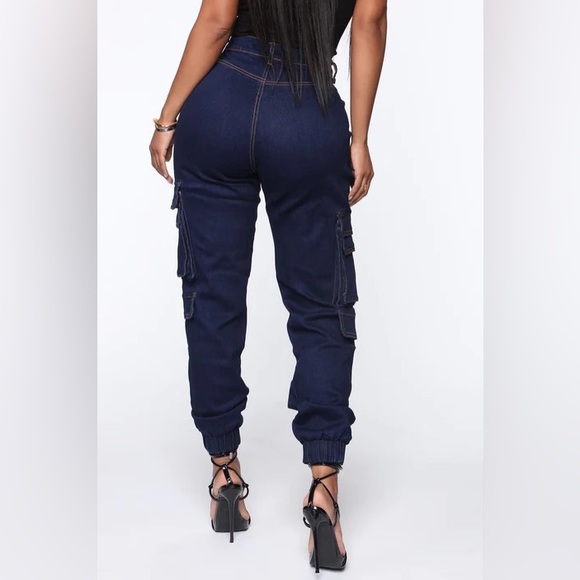 Dark Denim Joggers Size S - Picture 2 of 4